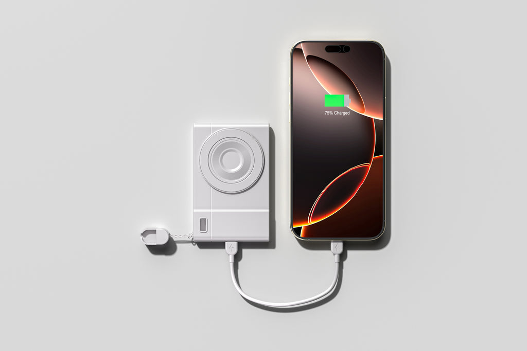 Magnetic Camera Style Power Bank - 5000mAh - Retail Pack