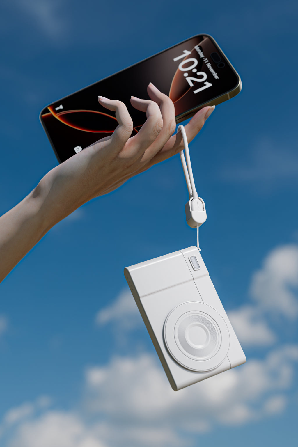 Magnetic Camera Style Power Bank - 5000mAh - Retail Pack