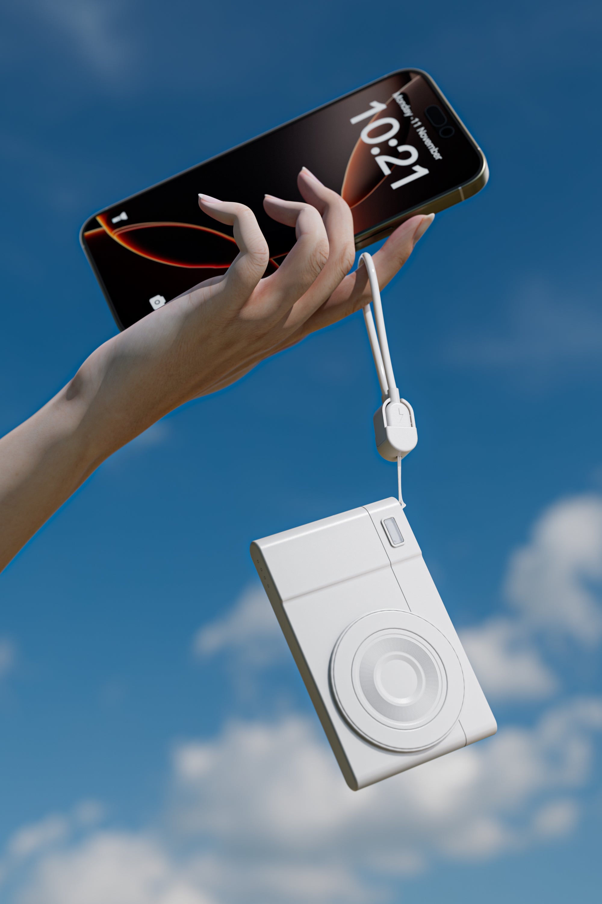 Magnetic Camera Style Power Bank - 5000mAh - Retail Pack