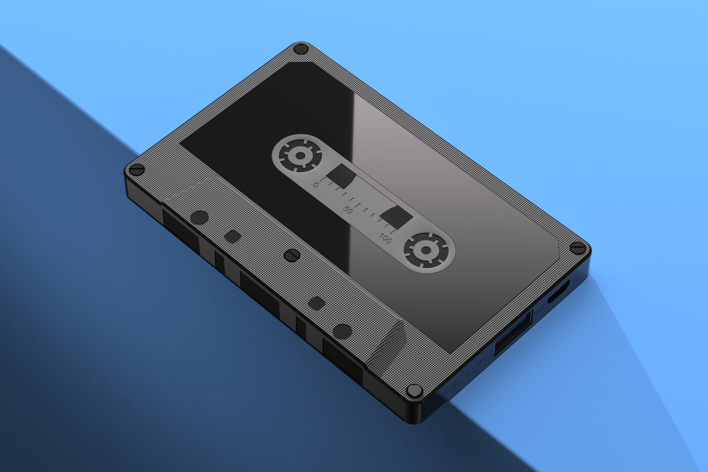 5000mAh Power Bank, Cassette-Style, Portable Charger