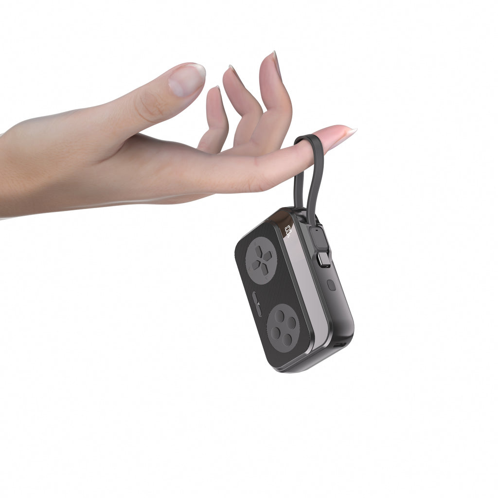 Game Controller Power Bank 10,000mAh USB-C with Display!