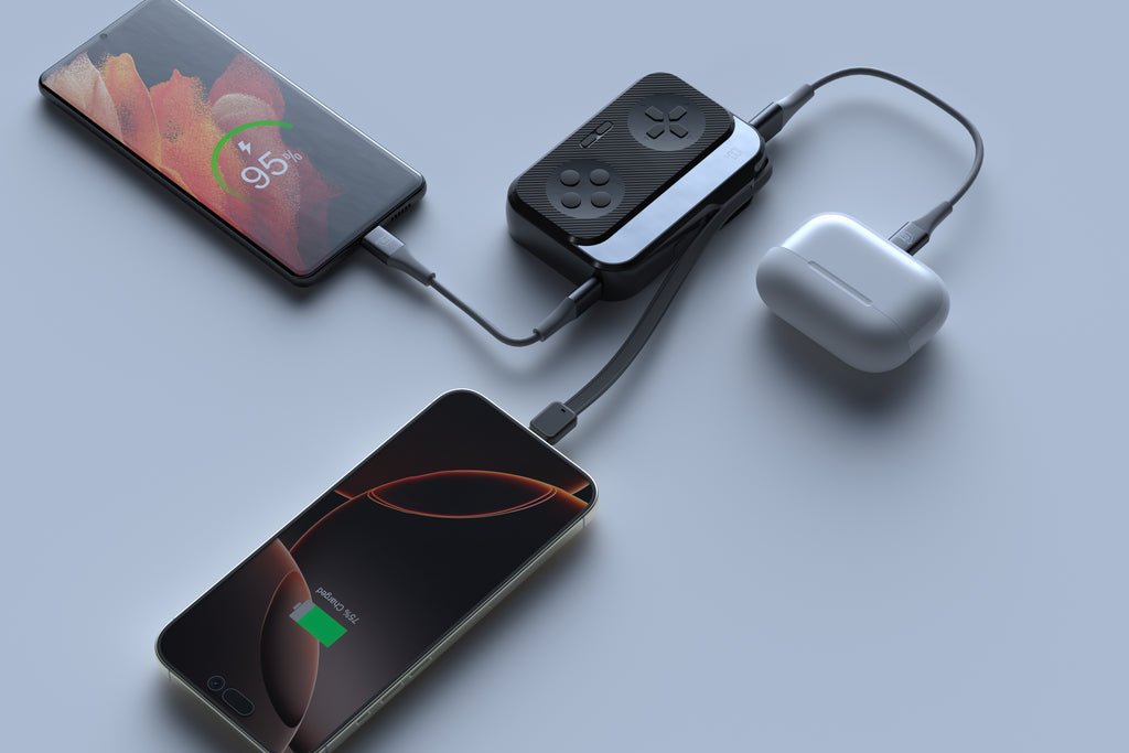 Game Controller Power Bank 10,000mAh USB-C with Display!