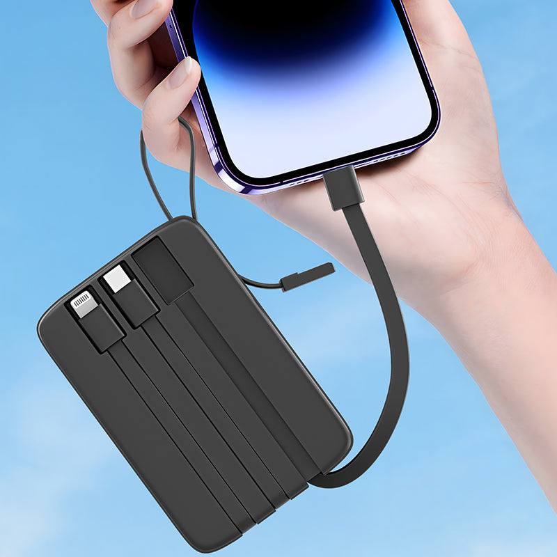 5-in-1 Power Bank 5000mAh – Black & White