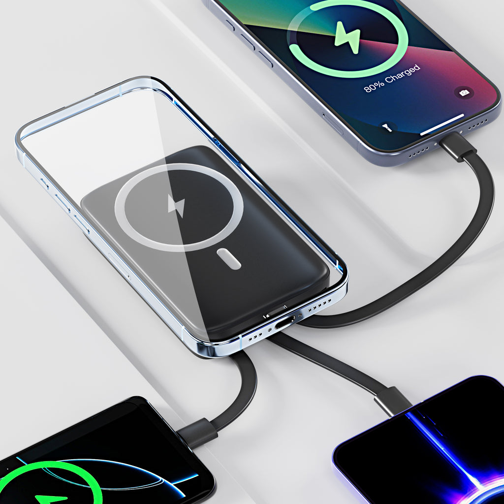 5-in-1 Power Bank 5000mAh – Black & White