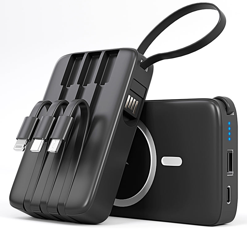 5-in-1 Power Bank 5000mAh – Black & White