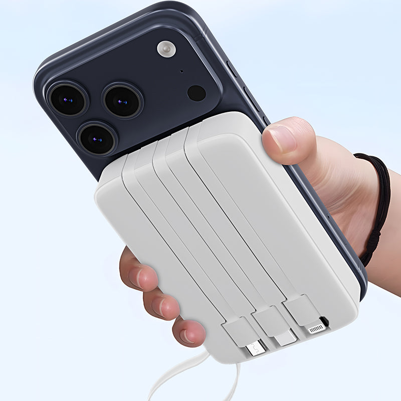 5-in-1 Power Bank 5000mAh – Black & White