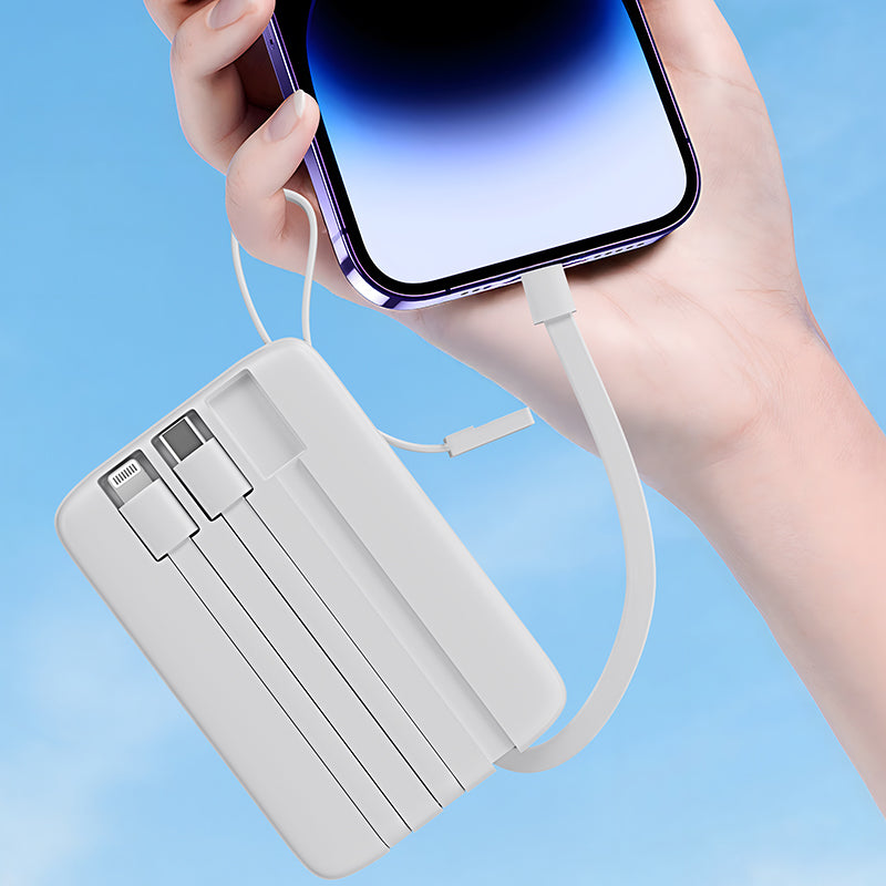 5-in-1 Power Bank 5000mAh – Black & White