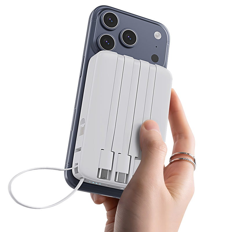 5-in-1 Power Bank 5000mAh – Black & White