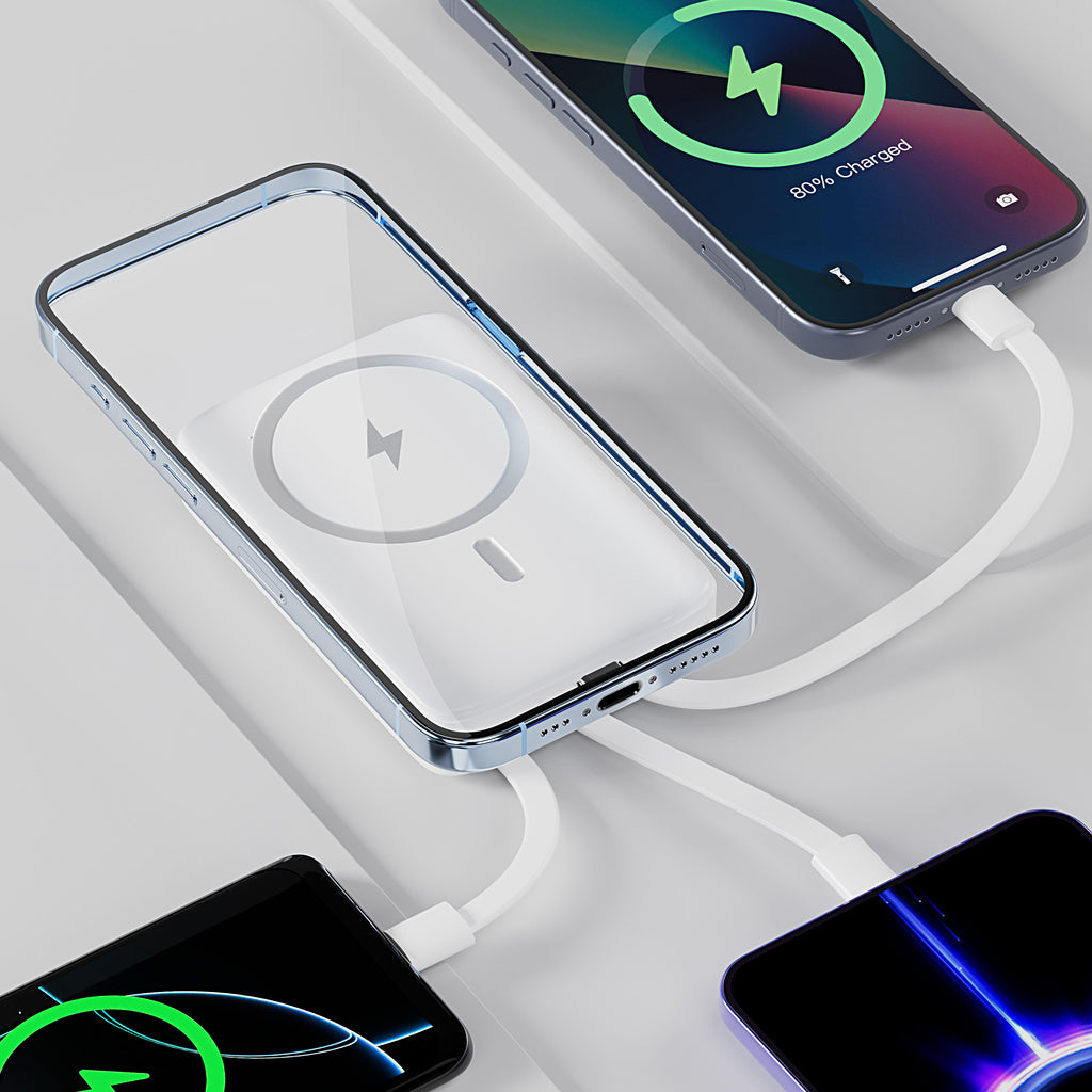 5-in-1 Power Bank 5000mAh – Black & White