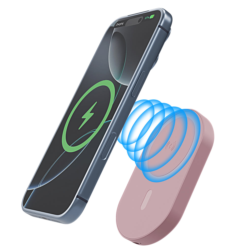 Magnetic Wireless Power Bank 5000mAh Ultra Slim Fast Charge