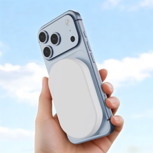Magnetic Wireless Power Bank 5000mAh – 2-Pack White