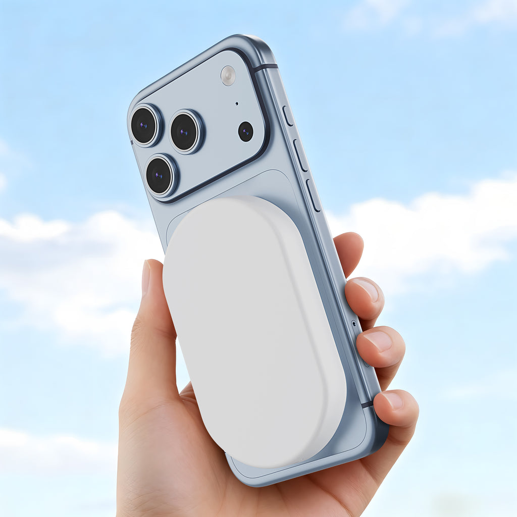 Magnetic Wireless Power Bank 5000mAh – 2-Pack White
