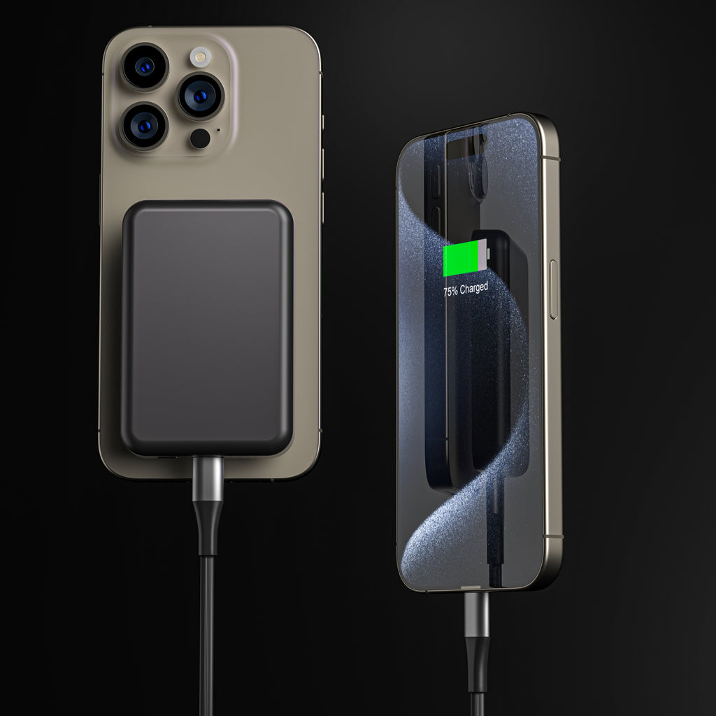 MagSafe 7200mAh Power Bank-with MagSafe Compatibility for iPhone - Compact External Battery