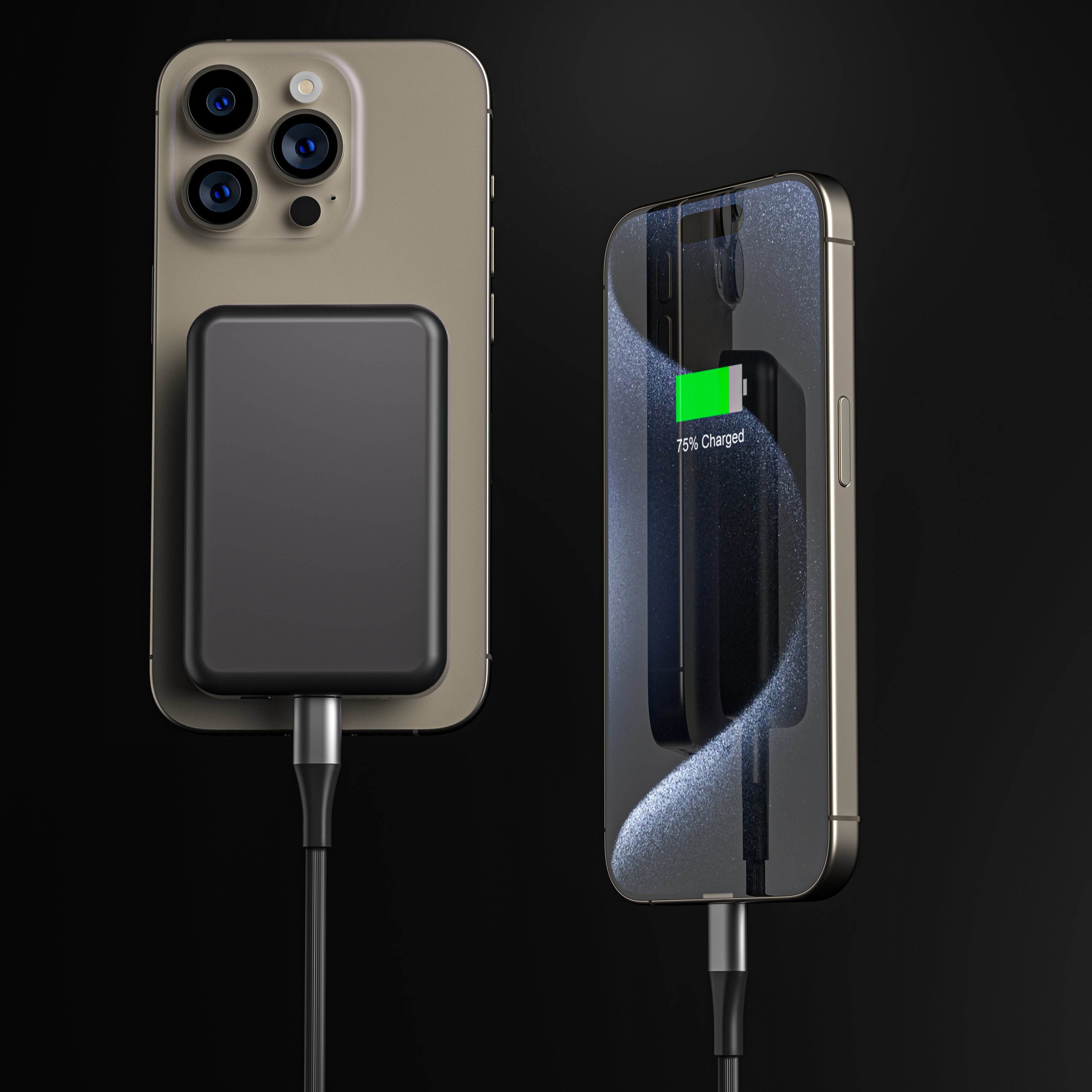 MagSafe 7200mAh Power Bank-with MagSafe Compatibility for iPhone - Compact External Battery