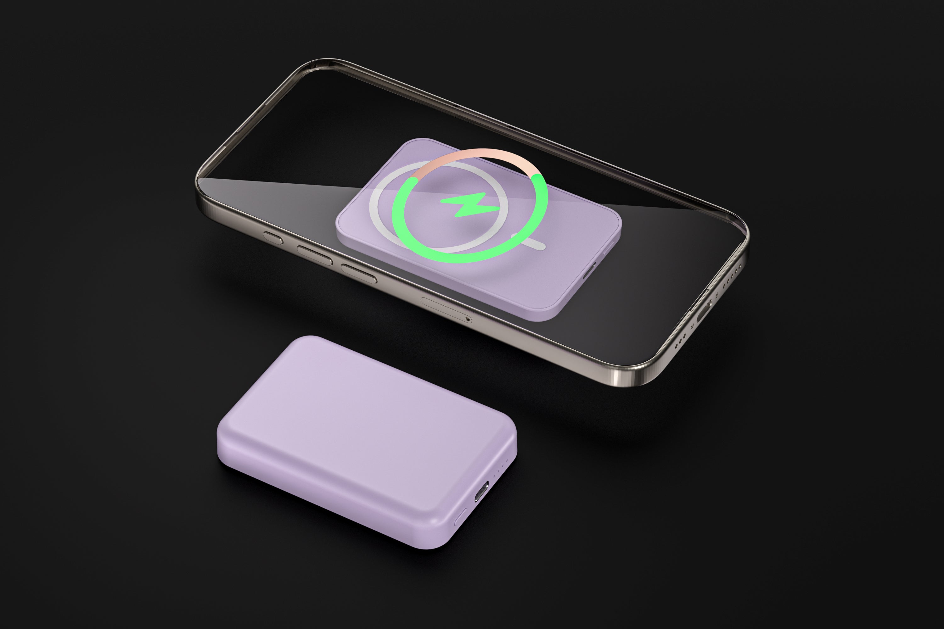 MagSafe 7200mAh Power Bank-with MagSafe Compatibility for iPhone - Compact External Battery