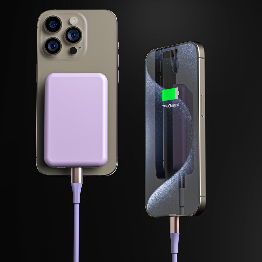 MagSafe 7200mAh Power Bank-with MagSafe Compatibility for iPhone - Compact External Battery