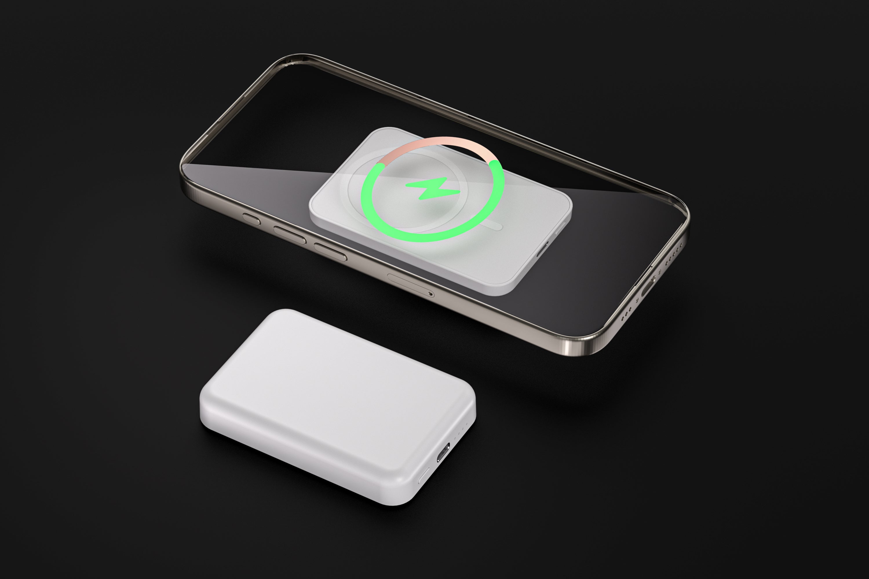 MagSafe 7200mAh Power Bank-with MagSafe Compatibility for iPhone - Compact External Battery