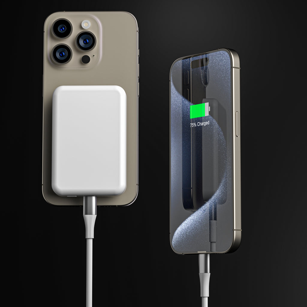 MagSafe 7200mAh Power Bank-with MagSafe Compatibility for iPhone - Compact External Battery