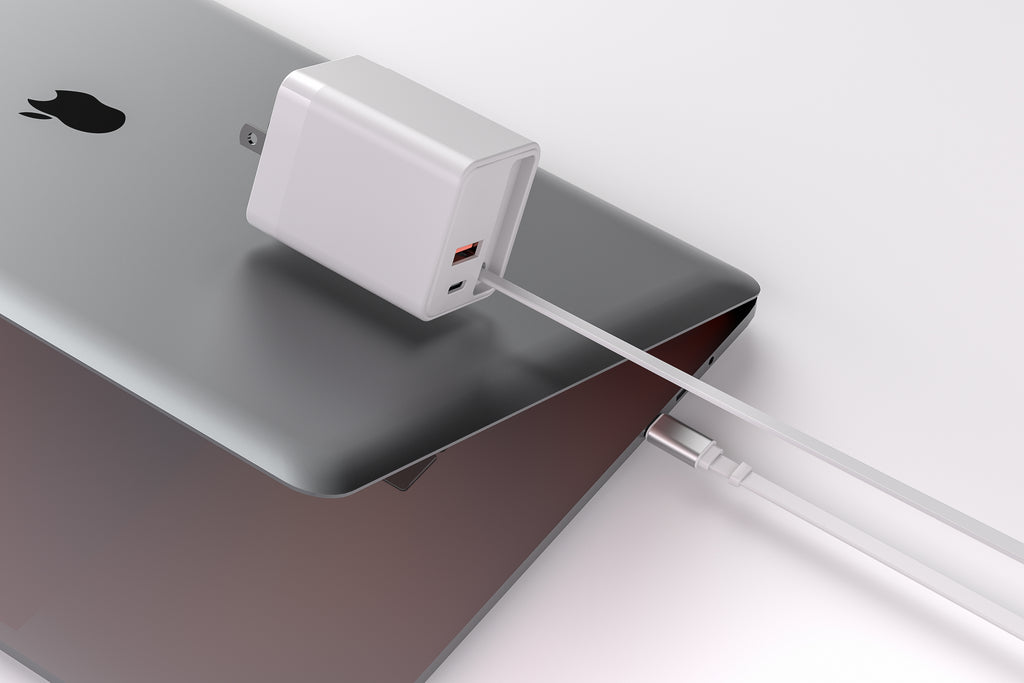 USBPD 45W Wall Charger with built-in retractable USB-C Cable