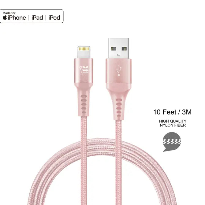 Apple MFI Certified Iphone to USB Cable 10ft
