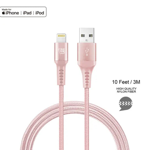 Apple MFI Certified Lightning to USB Cable 10ft