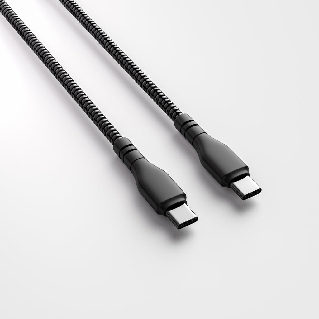 USB-C to USB-C Ringed Fast Charging Cable – 4 Feet