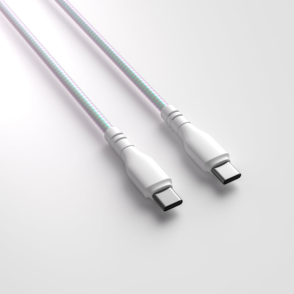 USB-C to USB-C Ringed Fast Charging Cable – 4 Feet