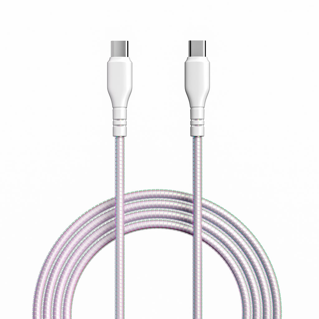 USB-C to USB-C Ringed Fast Charging Cable – 4 Feet