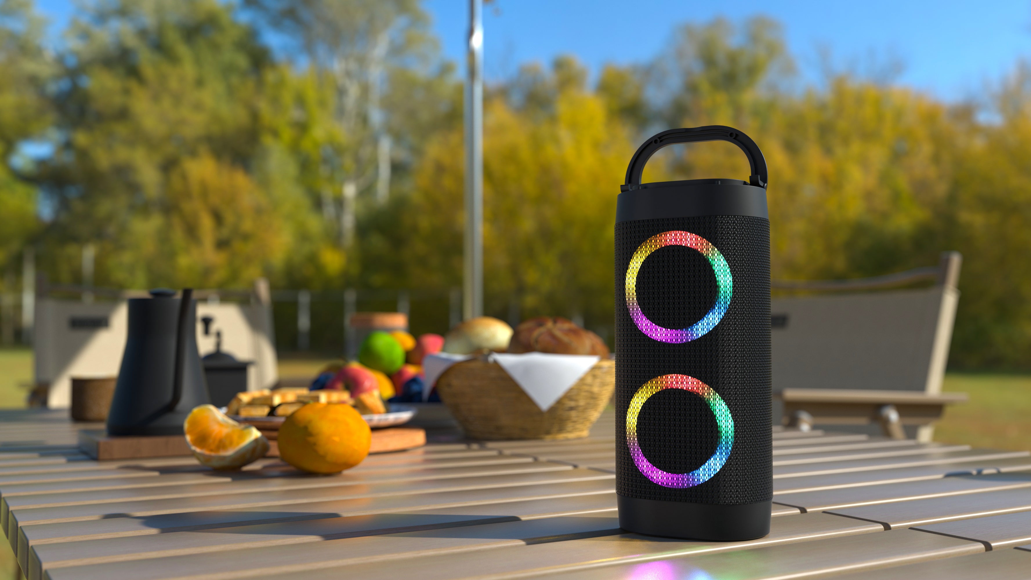 LED Rings Speaker - Black