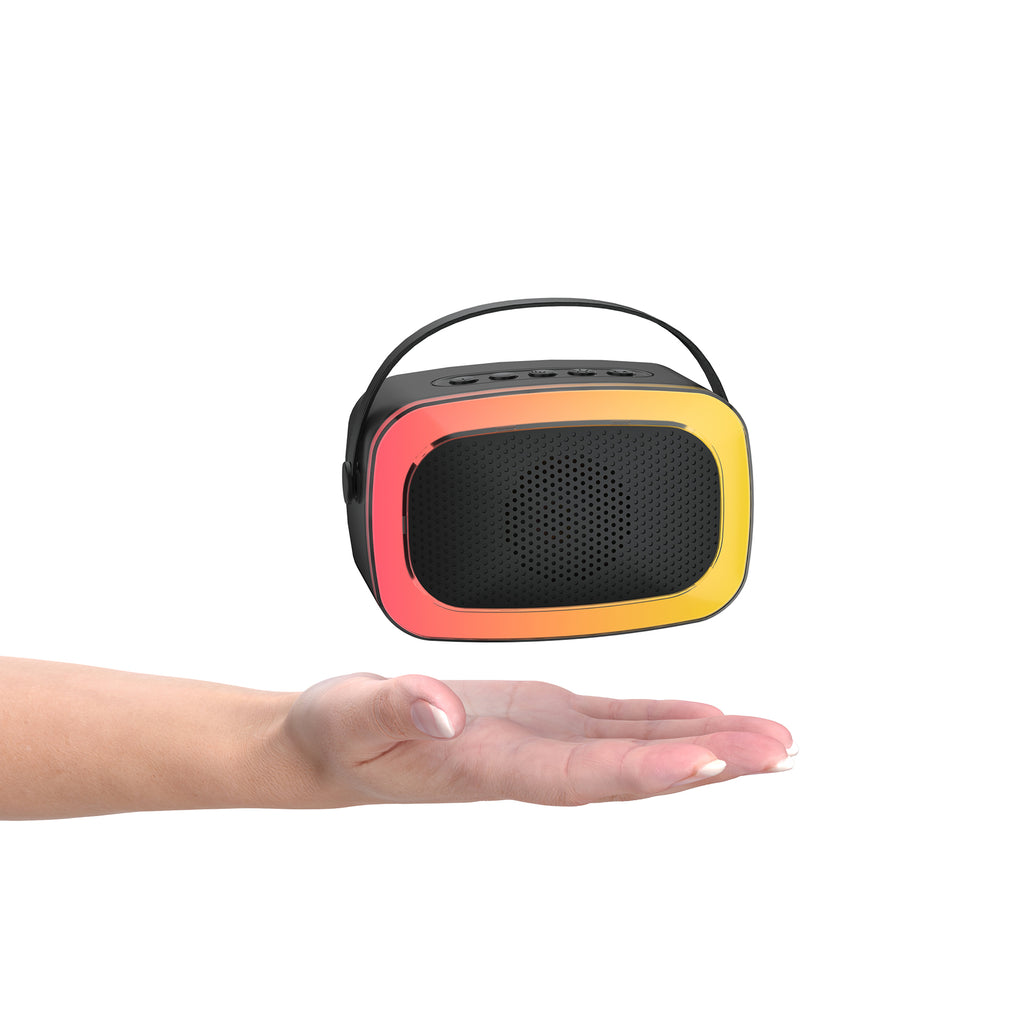 Mini RGB LED Karaoke Speaker with Mic