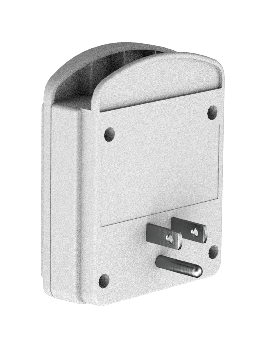 2 - Pack Surge Protector 2 Wall Outlets and 2 USB Ports - Black & White