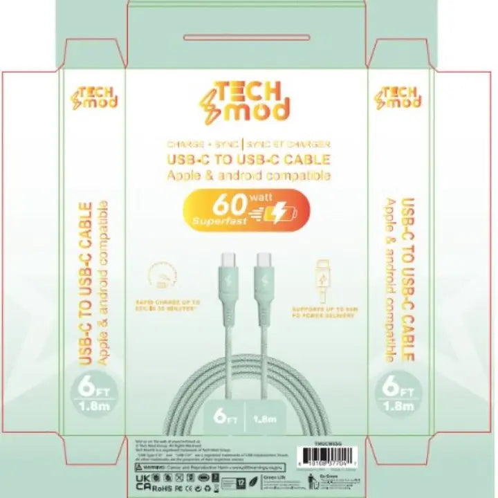 USB-C Braided Cable – 6ft & 10ft