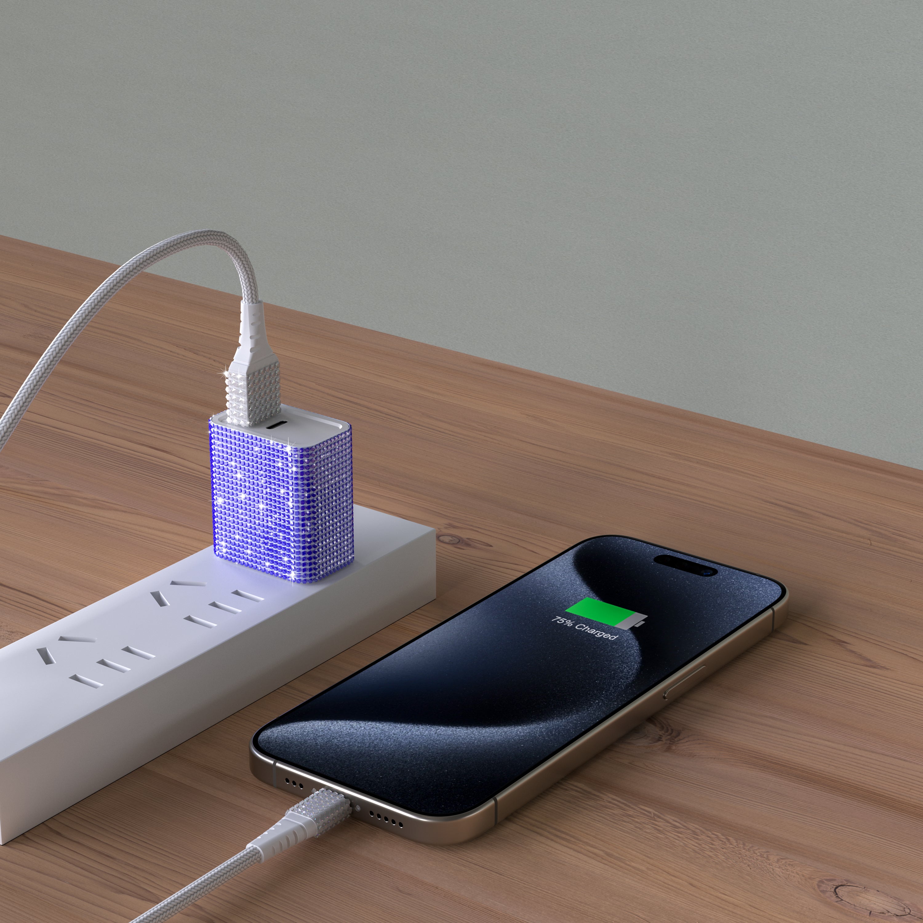 Bling Fast Wall Charger With For Iphone/Android- Multi-Color