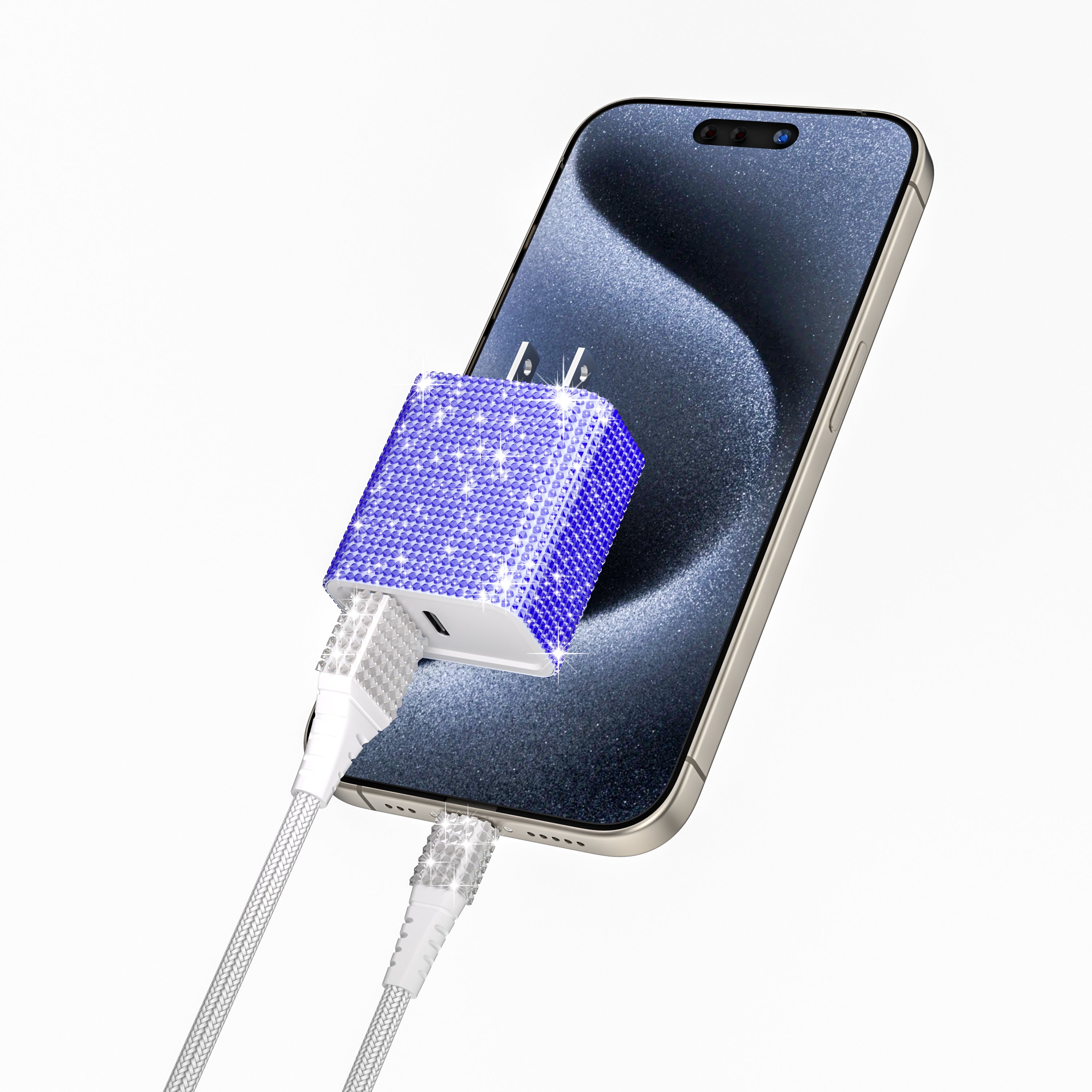 Bling Fast Wall Charger With For Iphone/Android- Multi-Color