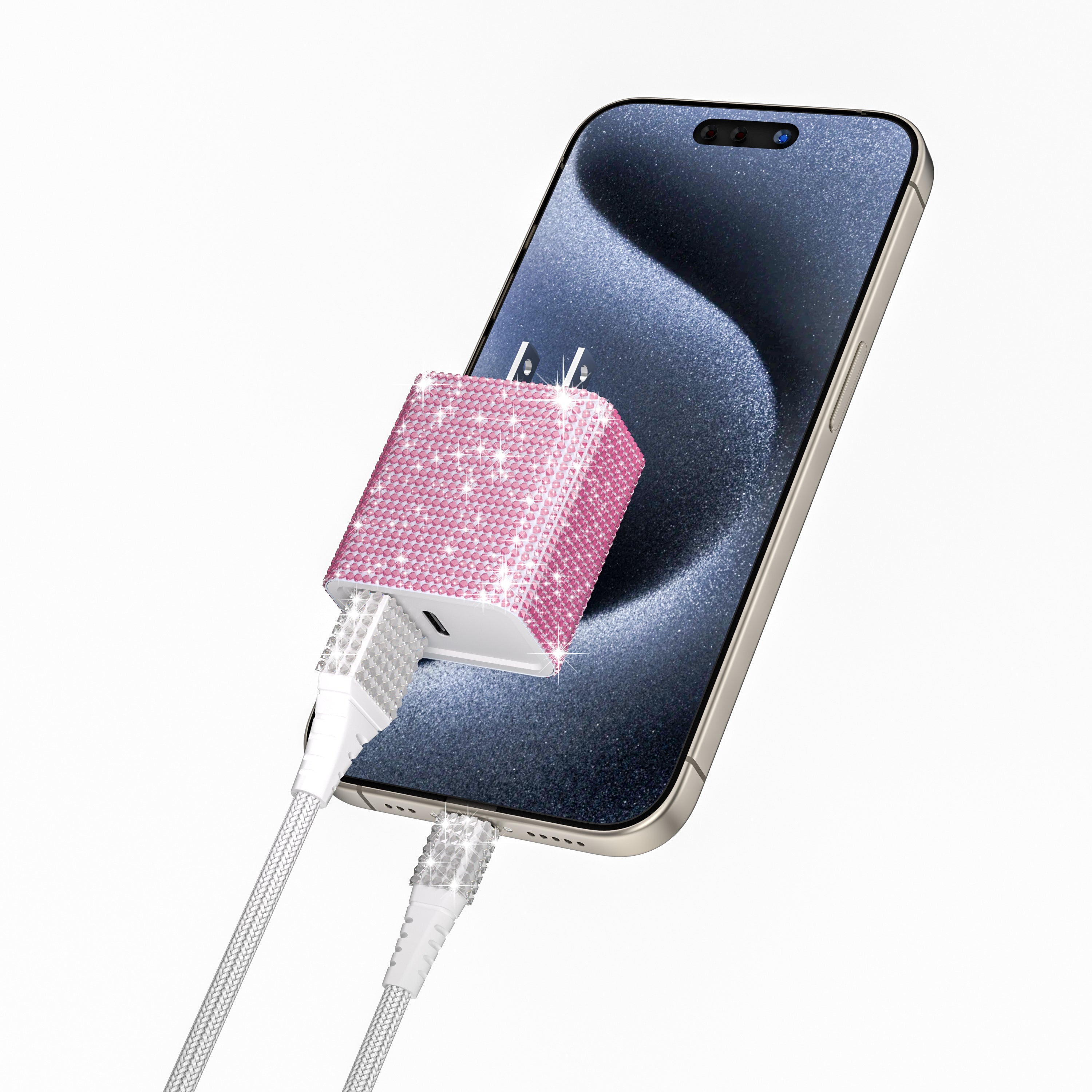 Bling Fast Wall Charger With For Iphone/Android- Multi-Color