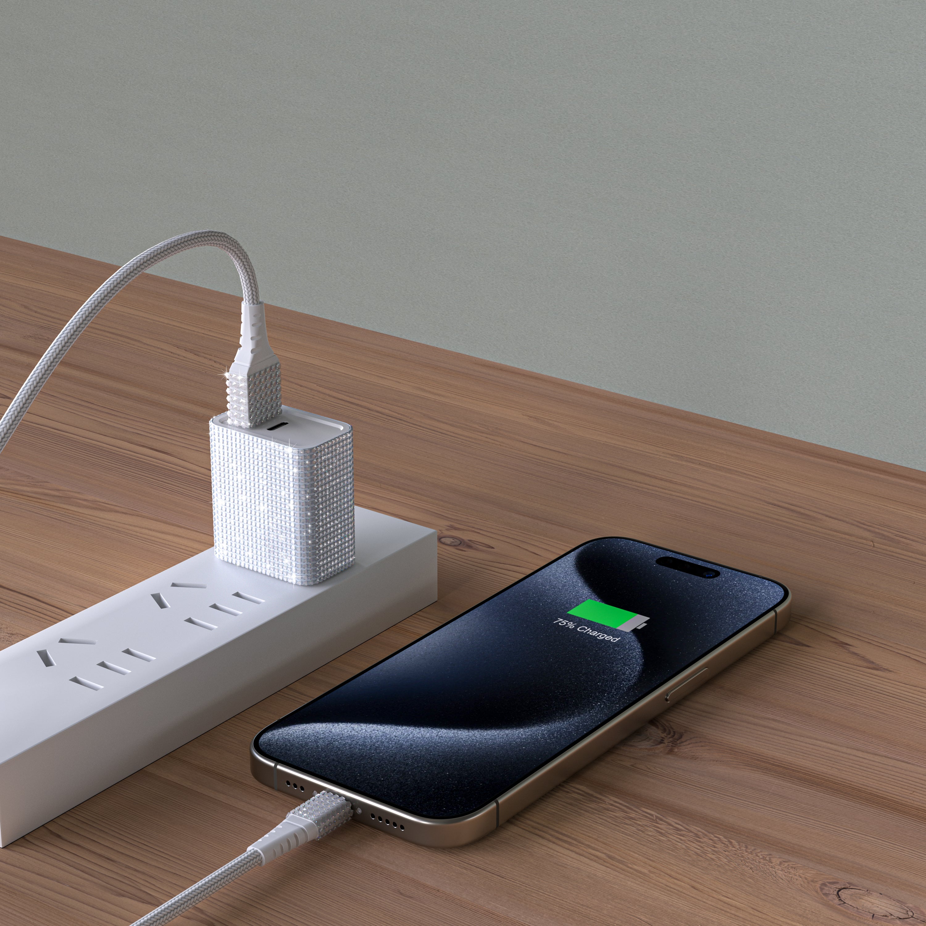 Bling Fast Wall Charger With For Iphone/Android- Multi-Color