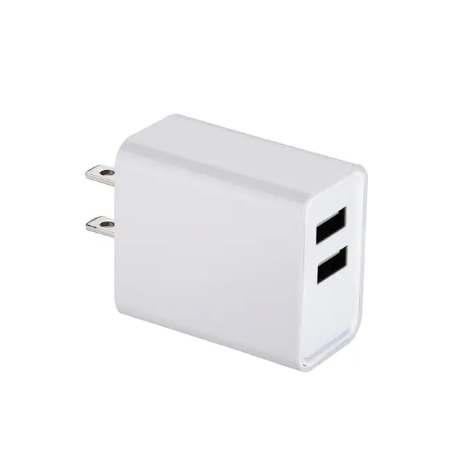 Fast Charge 2-Port USB Wall Chargers for Android and iPhone