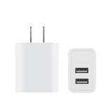 Fast Charge 2-Port USB Wall Chargers for Android and iPhone