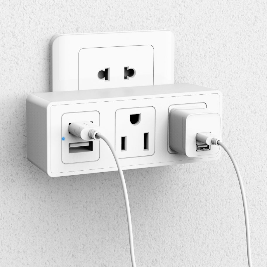 2 Wall Outlets with 2 USB Ports