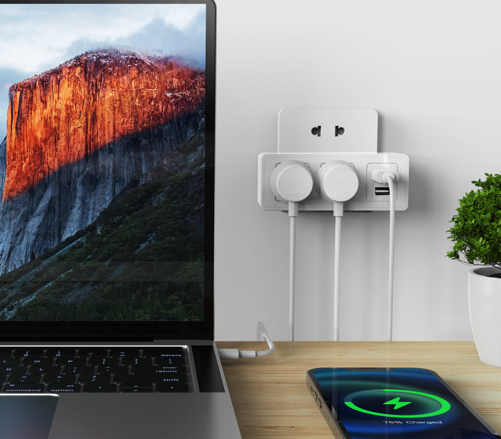 2 Wall Outlets with 2 USB Ports