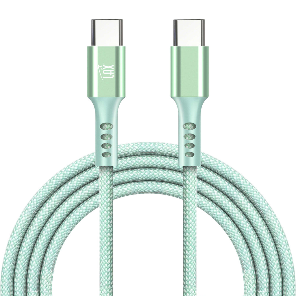 USB-C to USB-C Mesh Cable - 10 Feet - Durable and Tangle-Free Charging and Data Transfer Cable