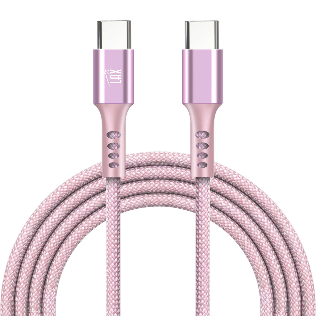 USB-C to USB-C Mesh Cable - 10 Feet - Durable and Tangle-Free Charging and Data Transfer Cable