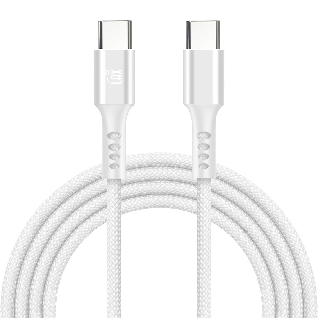 USB-C to USB-C Mesh Cable - 10 Feet - Durable and Tangle-Free Charging and Data Transfer Cable