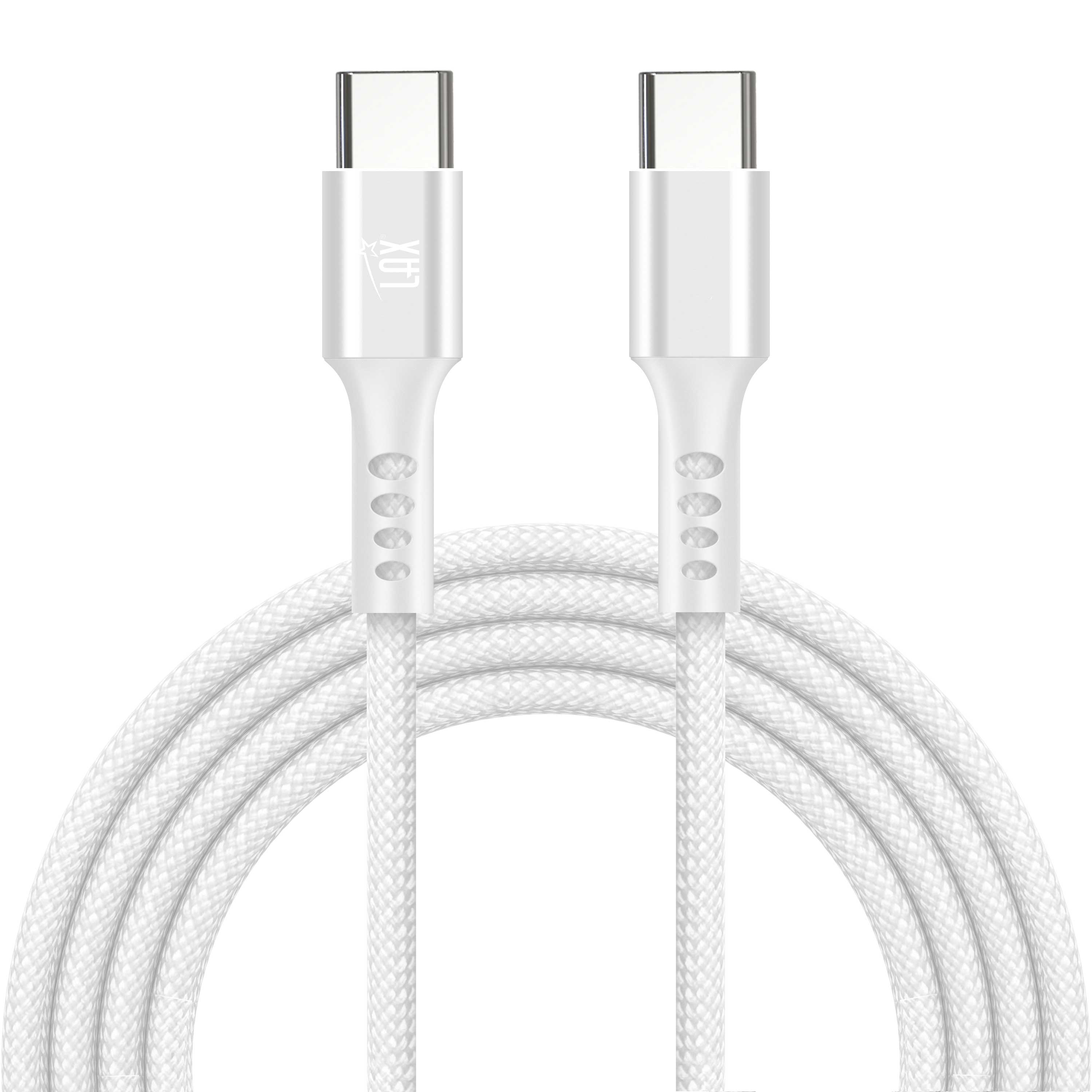 USB-C to USB-C Mesh Cable - 10 Feet - Durable and Tangle-Free Charging and Data Transfer Cable
