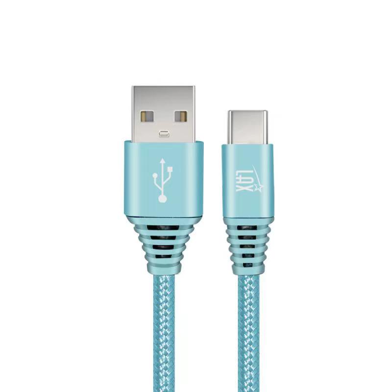 USB Type C Braided Nylon Cable - 6 Feet
