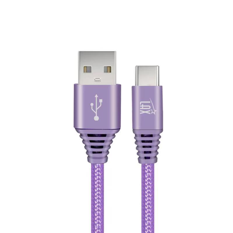 USB Type C Braided Nylon Cable - 6 Feet