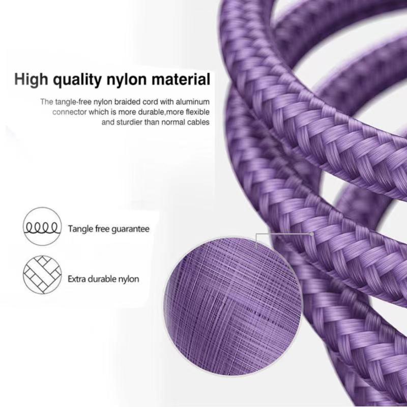 USB Type C Braided Nylon Cable - 6 Feet