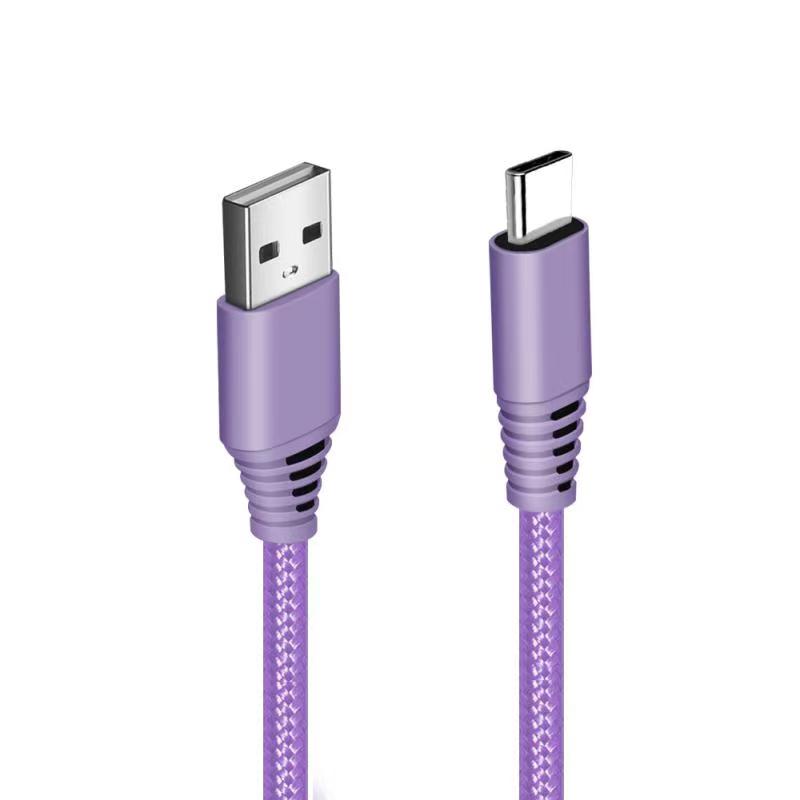 USB Type C Braided Nylon Cable - 6 Feet