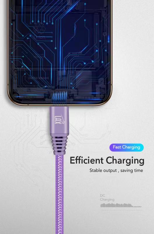 USB Type C Braided Nylon Cable - 6 Feet