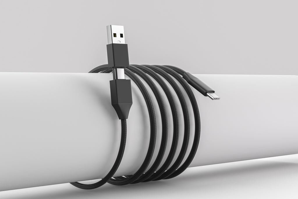 USB-C/USB-A to USB-C Cable - 6ft - Black